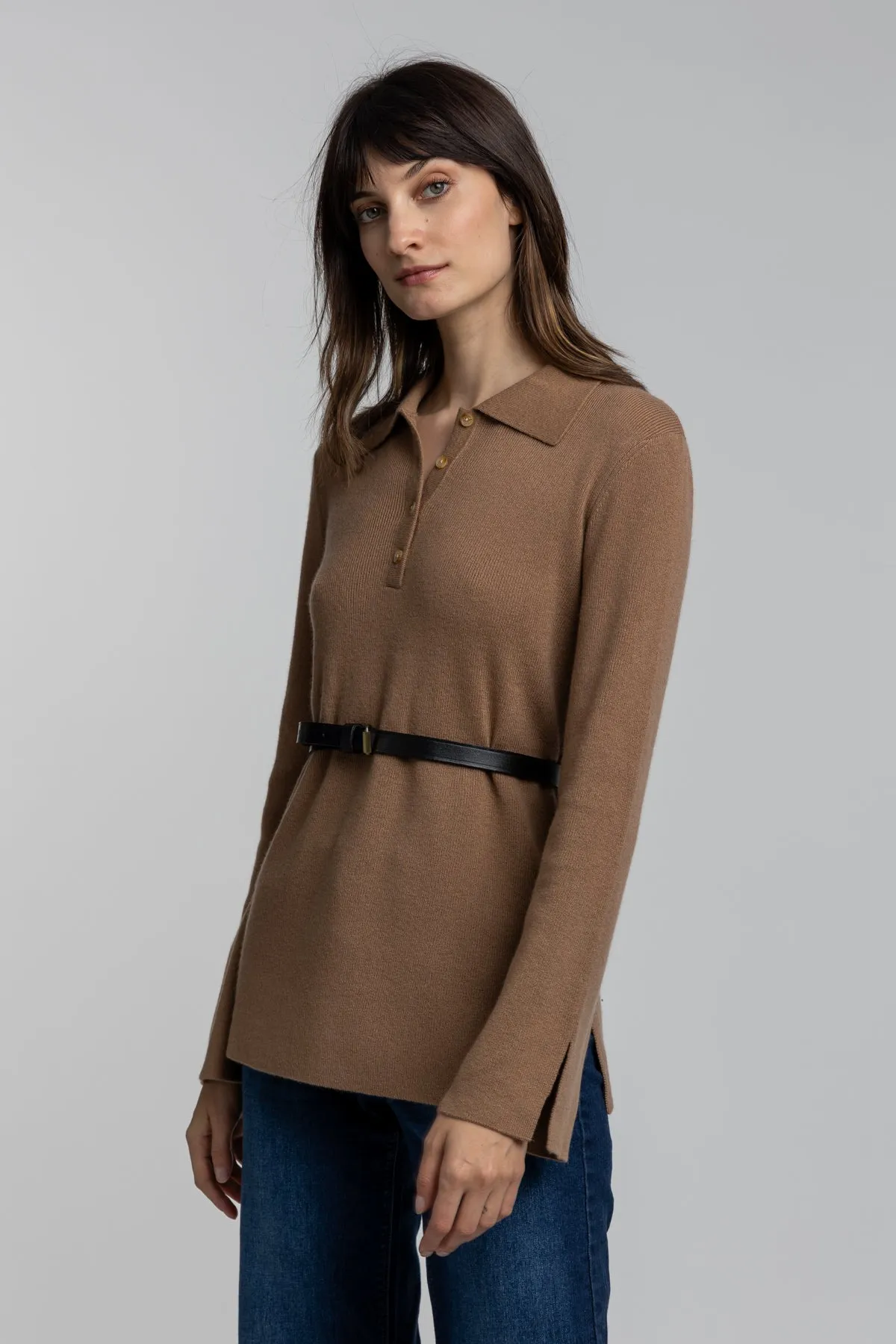 Polo Tunic Sweater