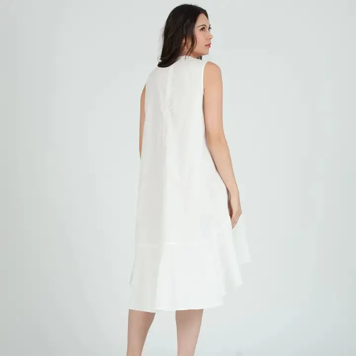 Poplin Hi-Low Dress