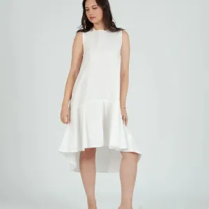Poplin Hi-Low Dress