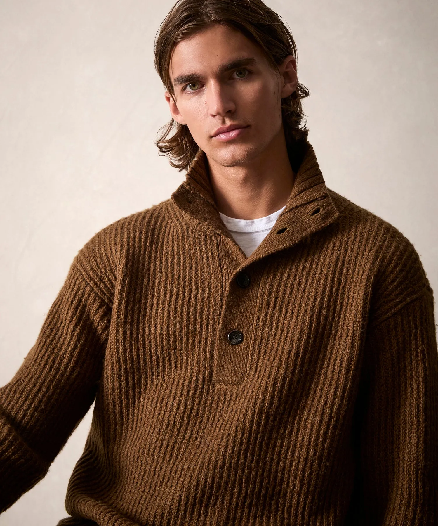 Popover Sweater in Camel