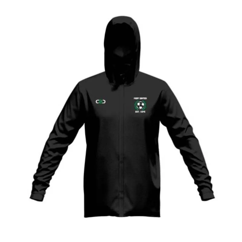 Port United SlimFit HP Tech Zip Hoodie Black