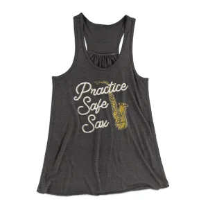 Practice Safe Sax Women's Flowey Tank Top