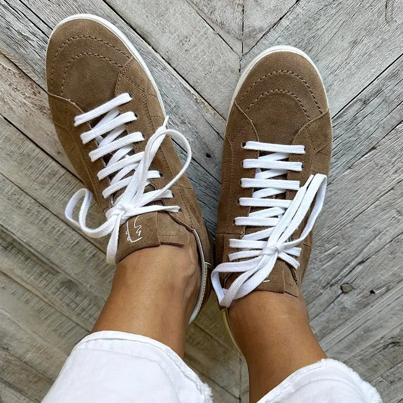 Primabase Brown Suede Sneakers