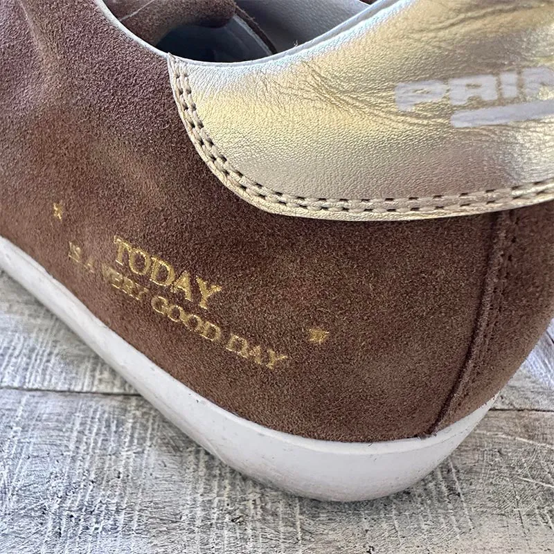 Primabase Brown Suede Sneakers