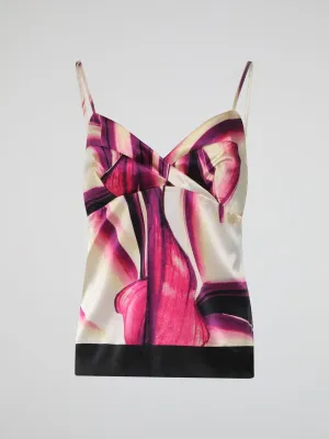 Printed Strap Top