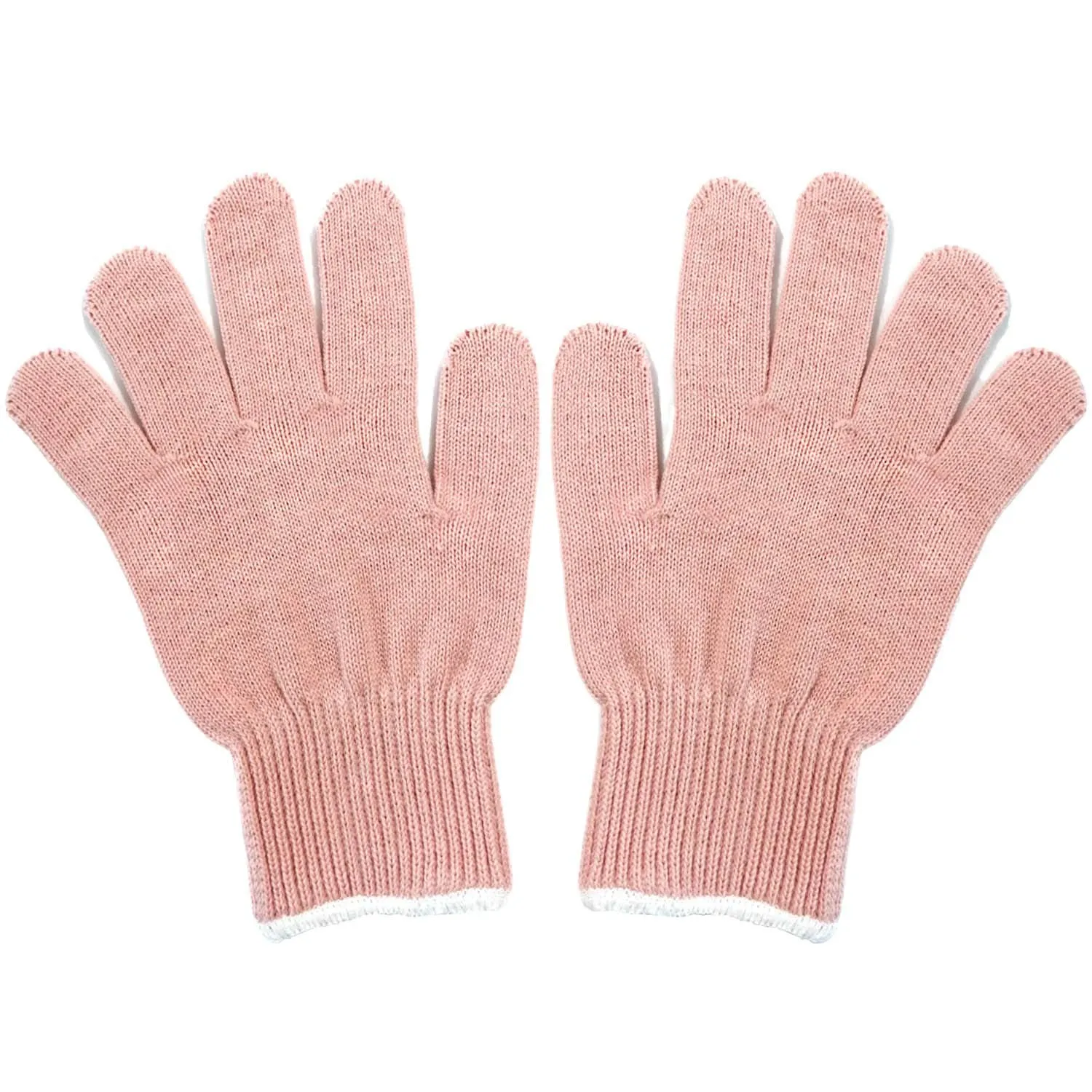 Professional Heat Resistant Glove for Hair Styling Heat Blocking for Curling, Flat Iron and Curling Wand Suitable for Left and Right Hands, 1 Piece, Pink Edge