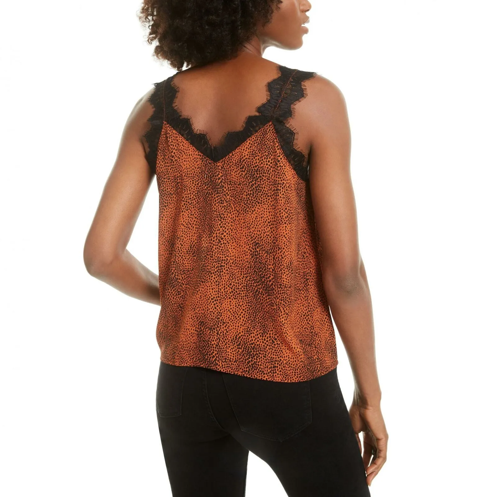 Q & A Women's Junior Fit V-Neck Lace Trim Camisole