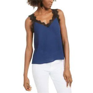 Q & A Women's Junior Fit V-Neck Lace Trim Camisole