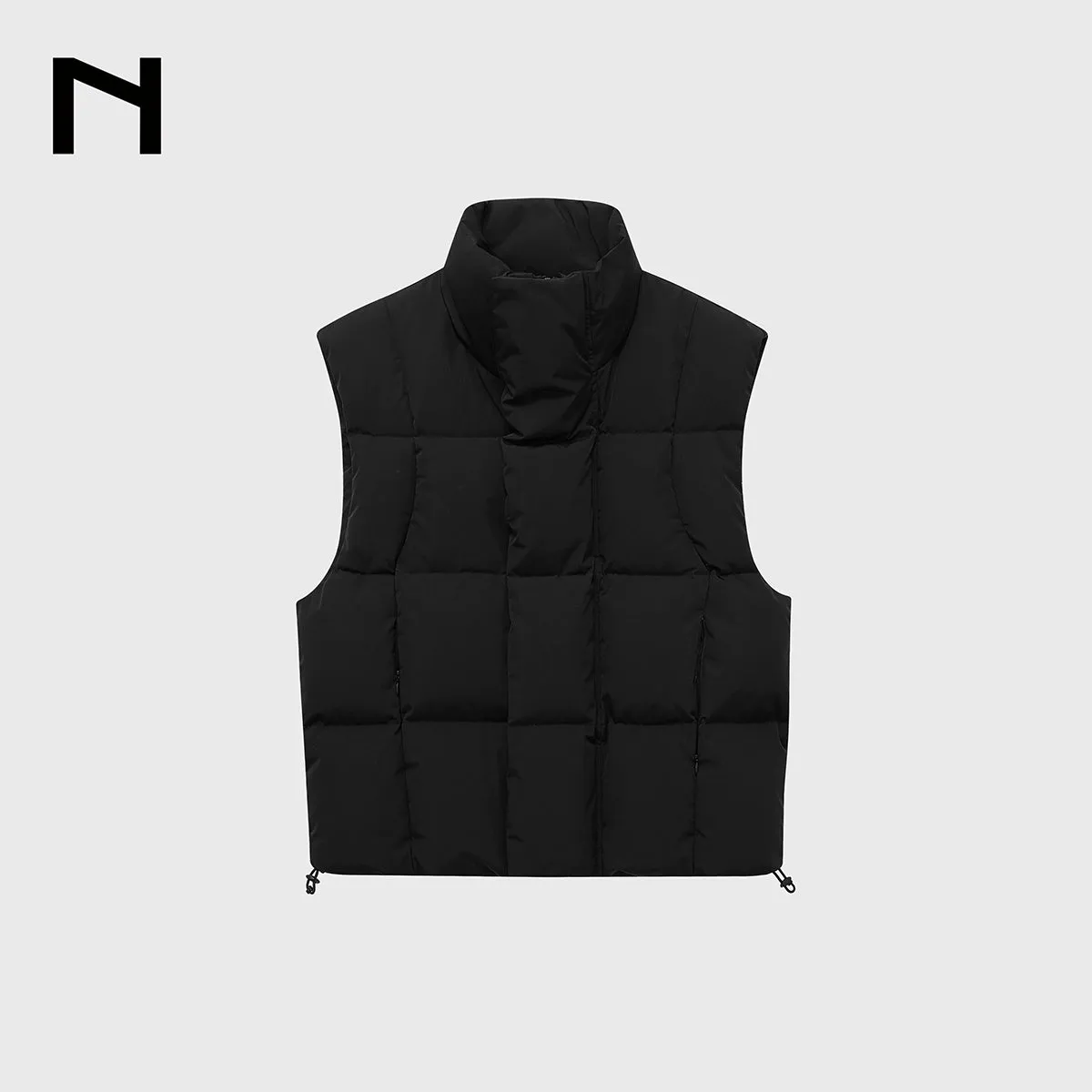 Quilted High Collar Vest