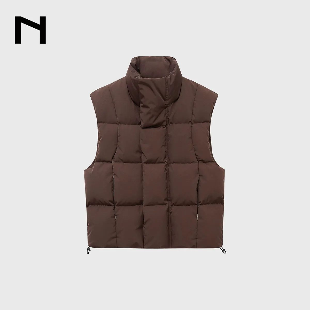 Quilted High Collar Vest
