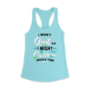 Quit Cuss Racerback Tank Top