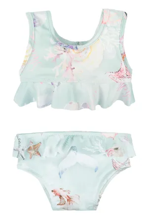 "Alisa" Mint Seashell Bikini