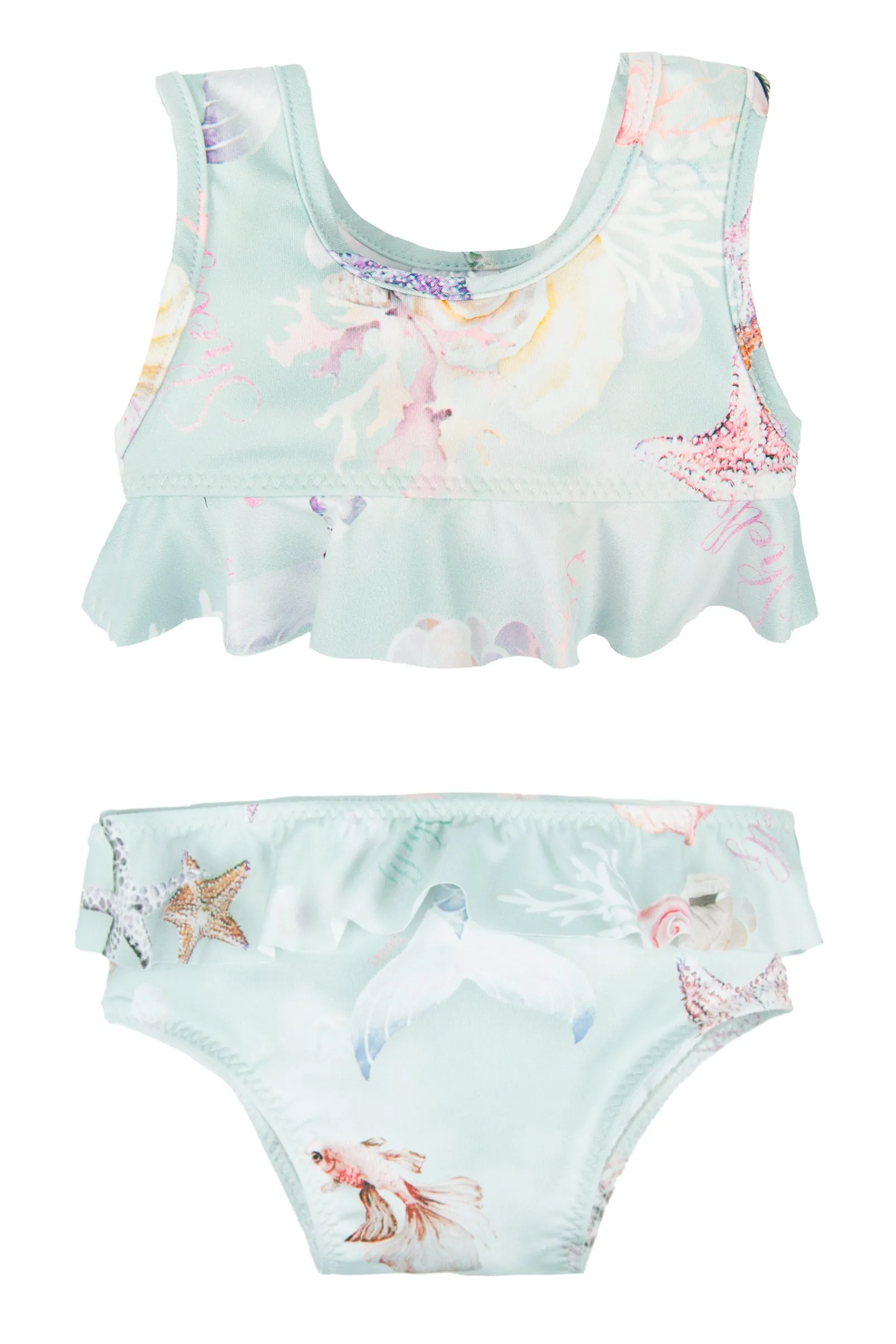 "Alisa" Mint Seashell Bikini