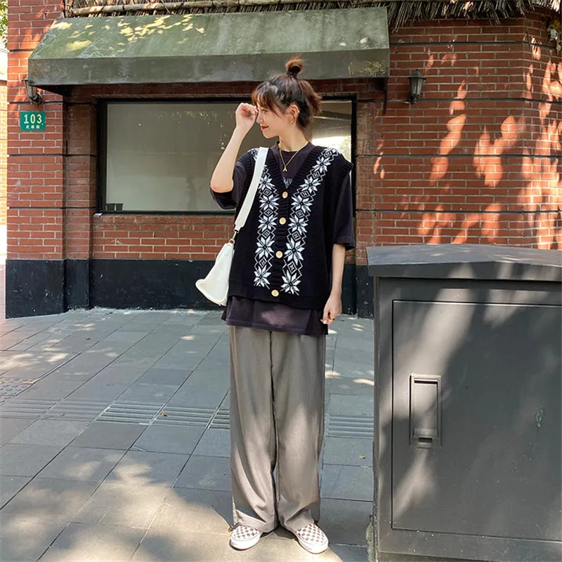 "DIAMOND PATTERN" SWEATER VEST N091404