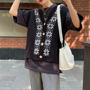 "DIAMOND PATTERN" SWEATER VEST N091404