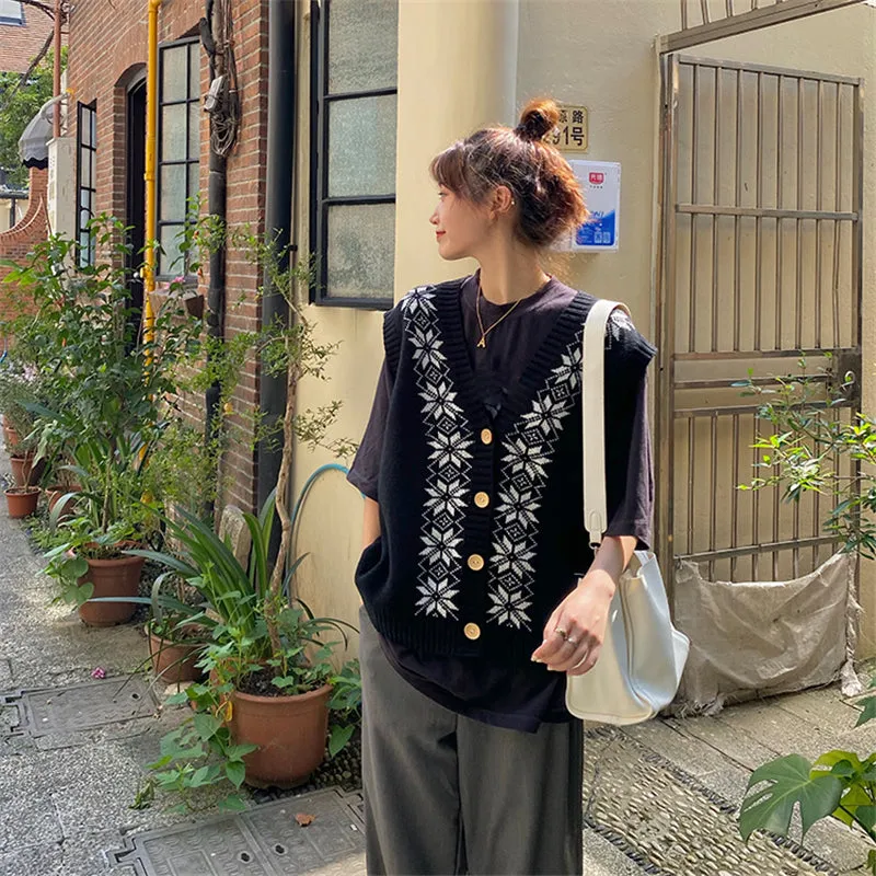 "DIAMOND PATTERN" SWEATER VEST N091404