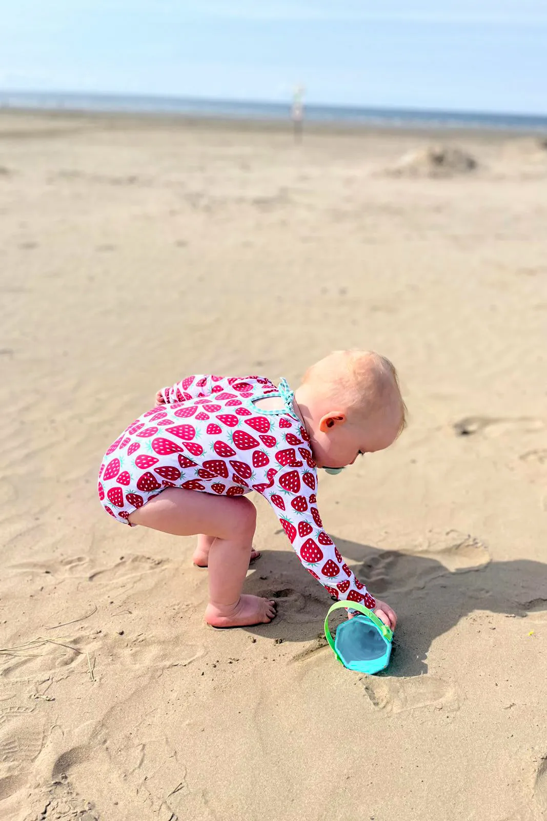 "Sienna" Strawberry Long Sleeve Swimsuit