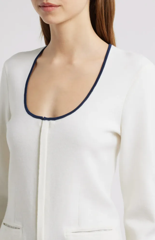 RAG & BONE ELLA SCOOP NECK ZIP UP