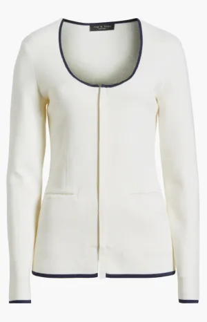 RAG & BONE ELLA SCOOP NECK ZIP UP