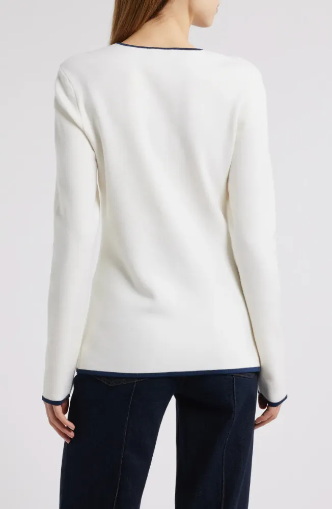 RAG & BONE ELLA SCOOP NECK ZIP UP