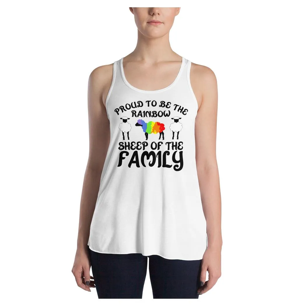 Rainbow Sheep Racerback Tank