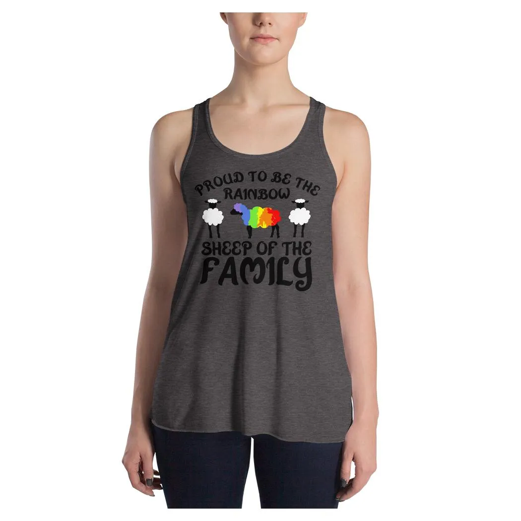 Rainbow Sheep Racerback Tank