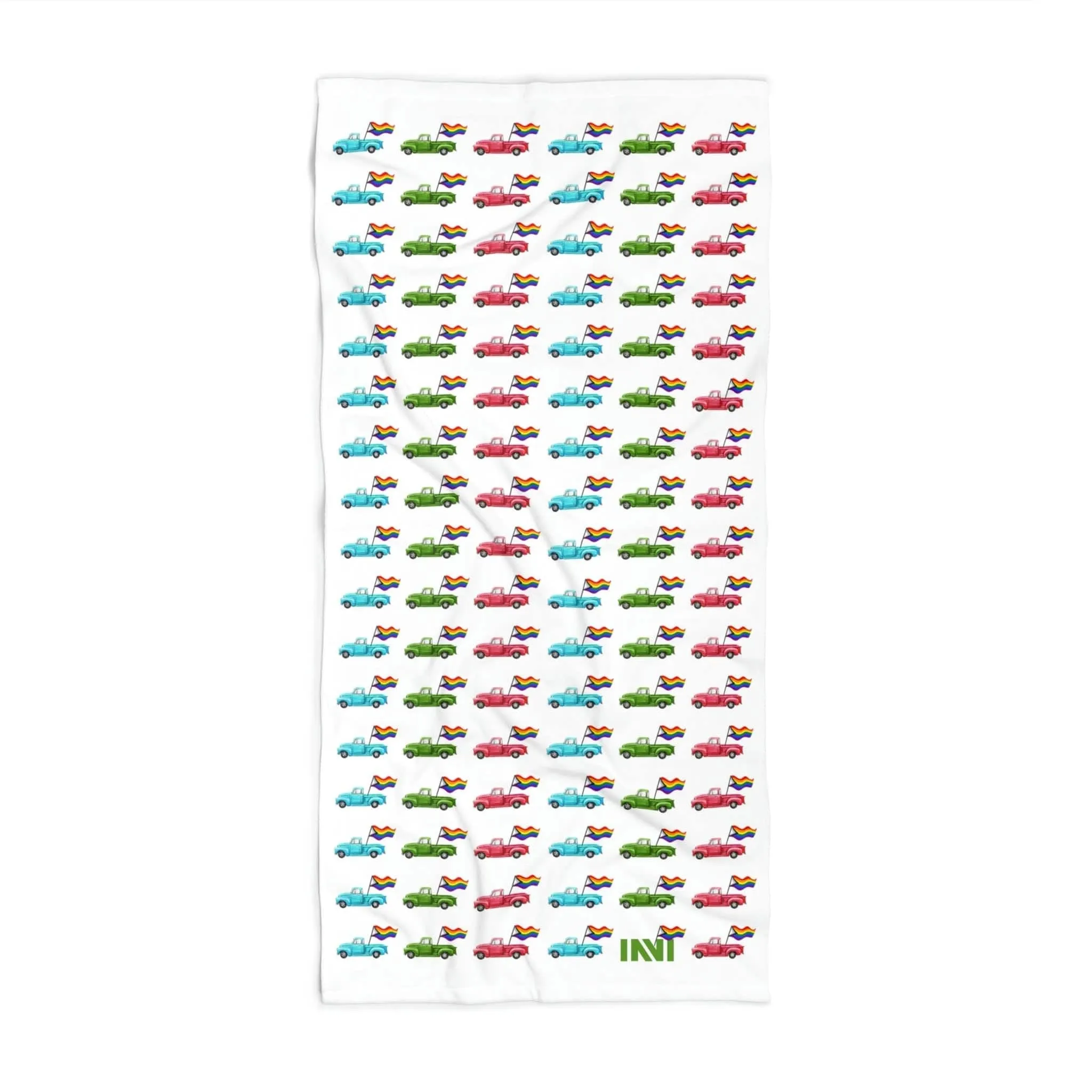 Rainbow Truckin Pool or Beach Towel
