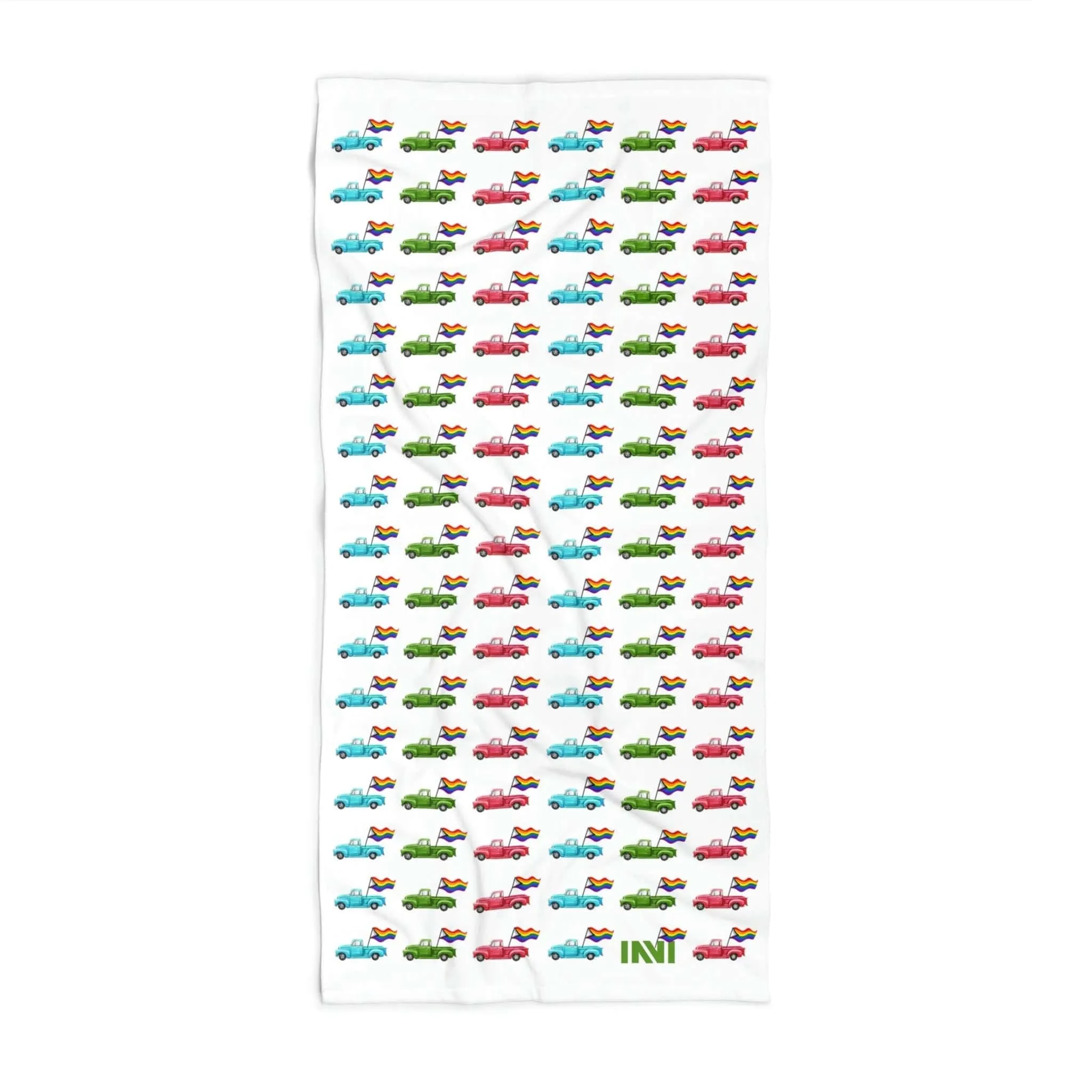 Rainbow Truckin Pool or Beach Towel