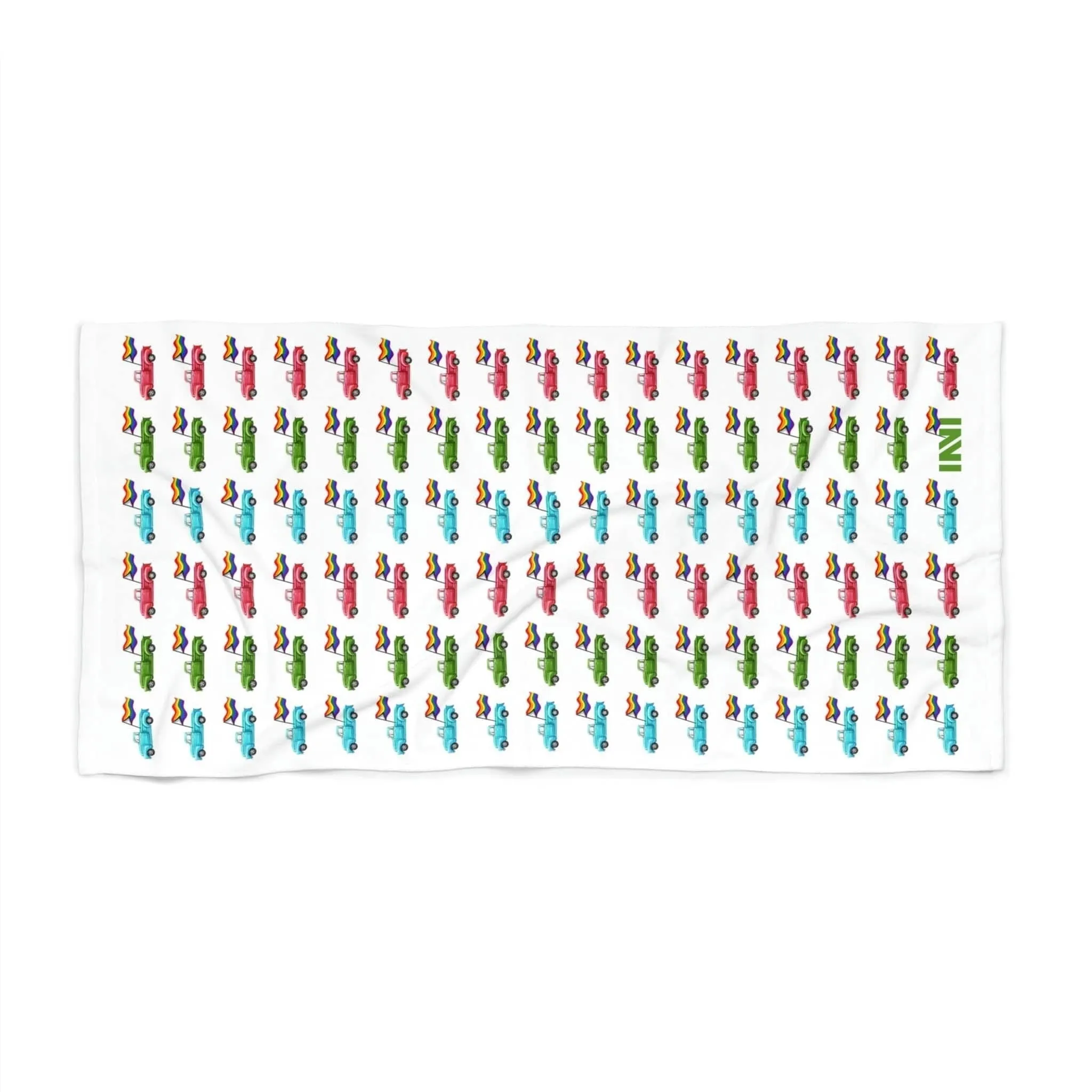 Rainbow Truckin Pool or Beach Towel