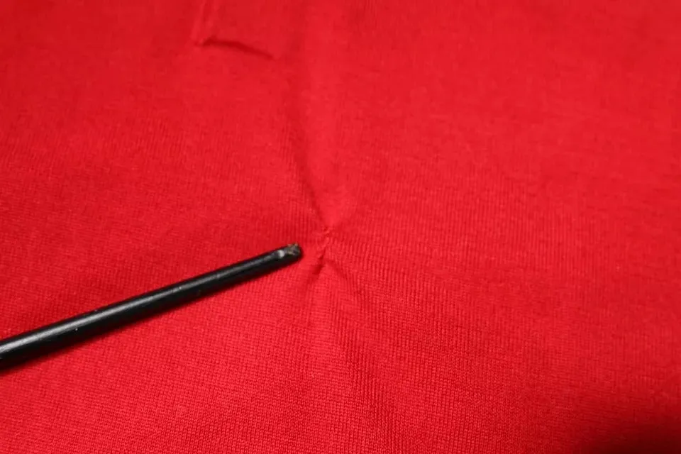 Red Cashmere Collared Pullover Sweater