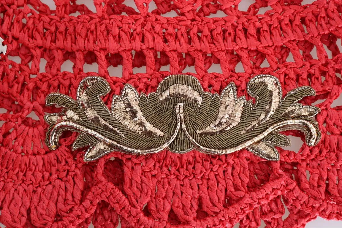 Red Fairy Tale Fur Crystal Cardigan Sweater