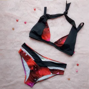 Red Galaxy Bikini