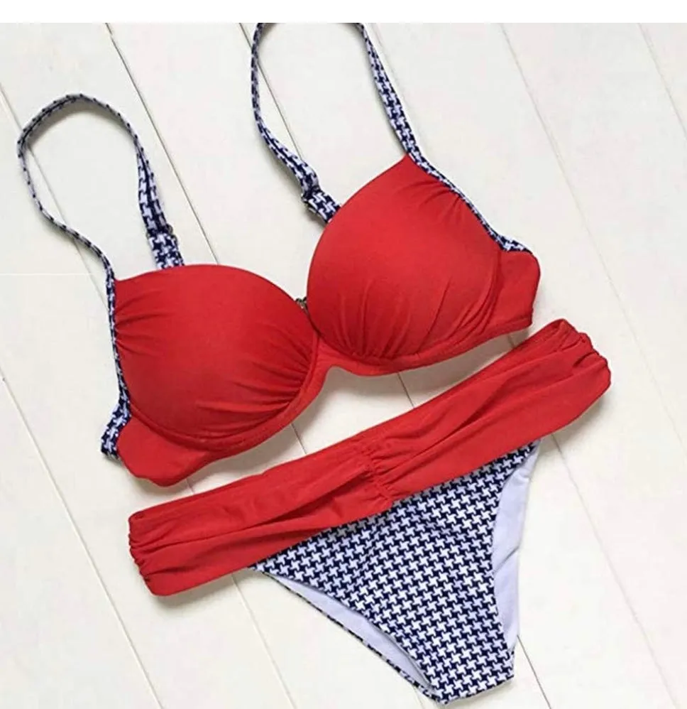 Red Push Up Bikini Bottom