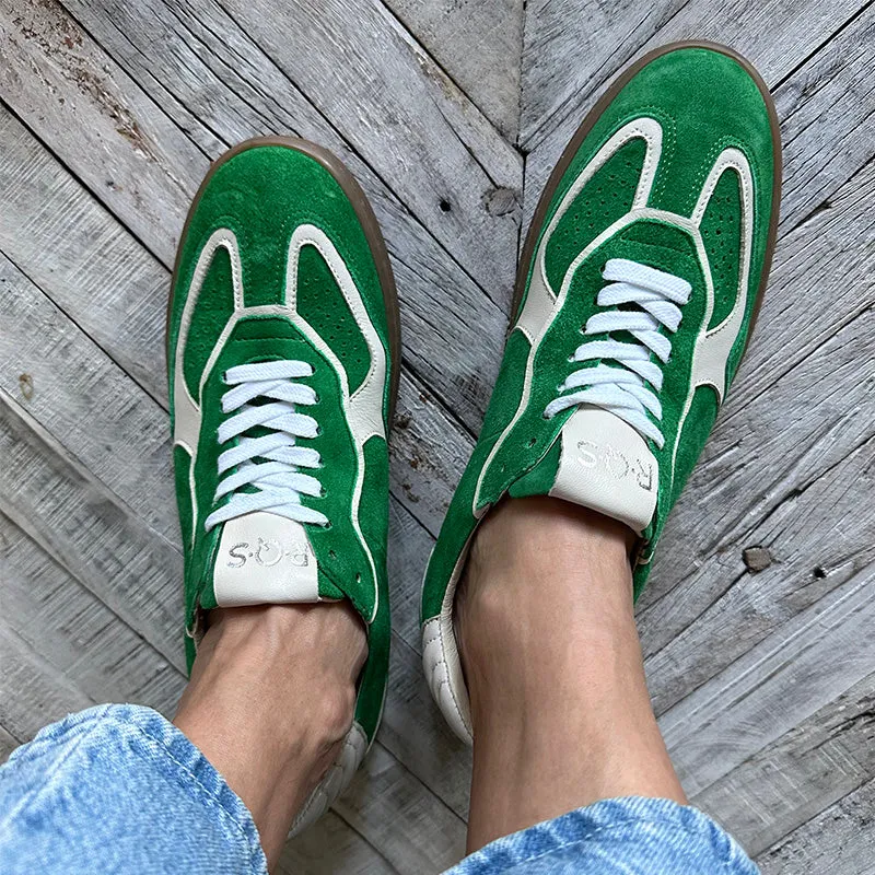 Reqins Green Suede Sneakers