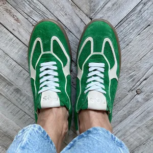 Reqins Green Suede Sneakers