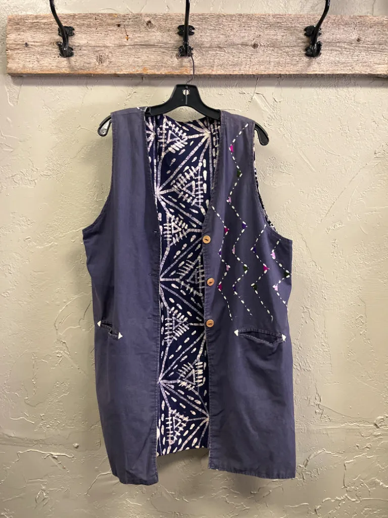 *REVERSIBLE VINTAGE VEST