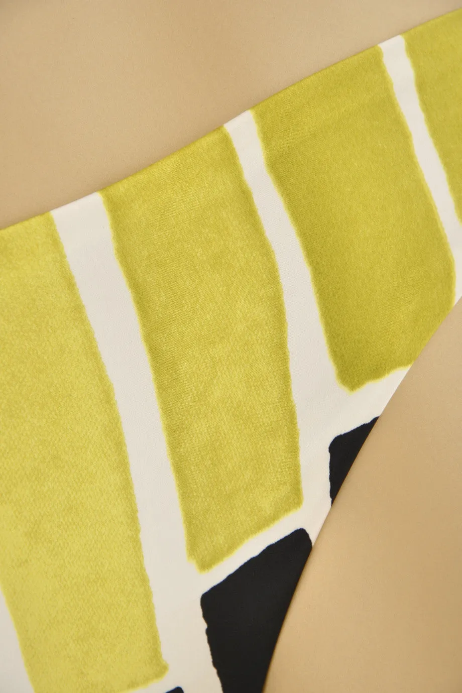 ROSANNAANSALONI LIME Striped Bikini