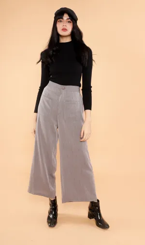 ROUX Mock-Neck Long-Sleeve Knit Top (Black)
