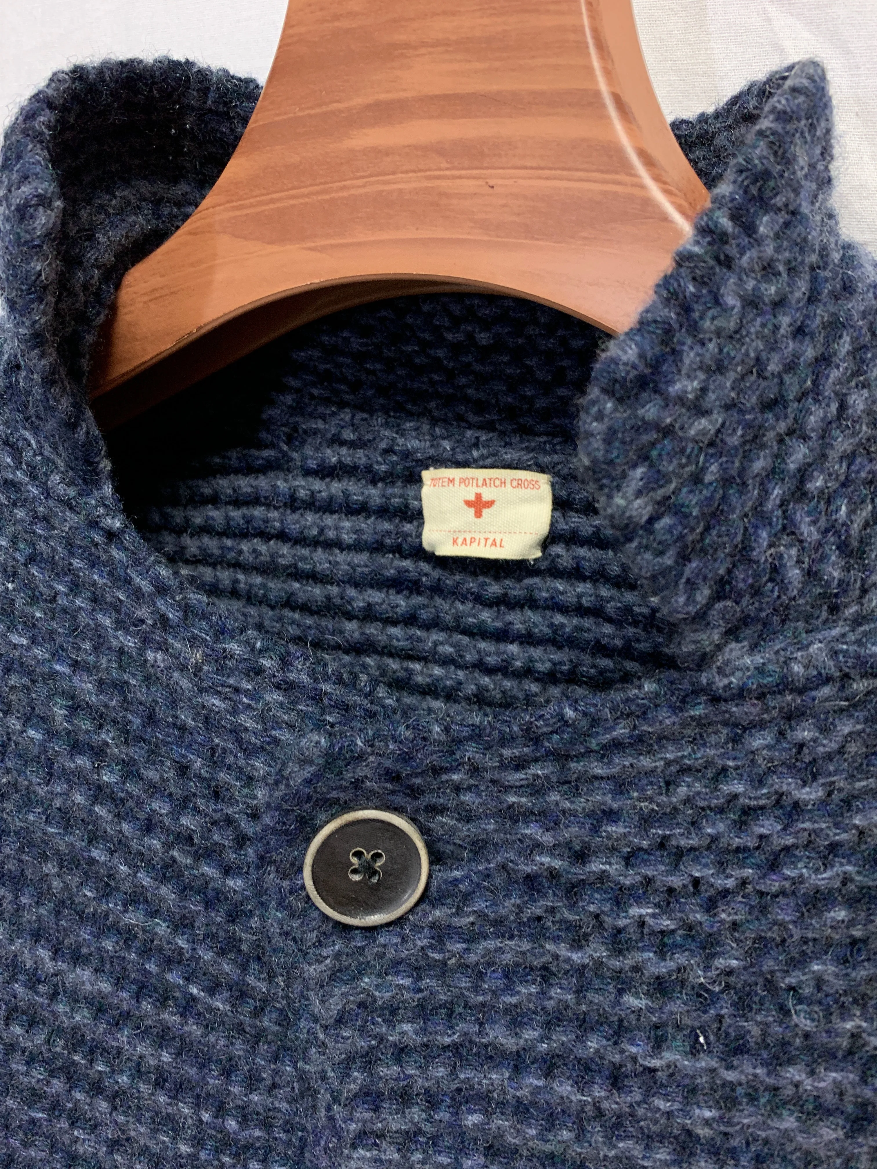 [S] Kapital Totem Potlach Wool Knit Cardigan Sweater