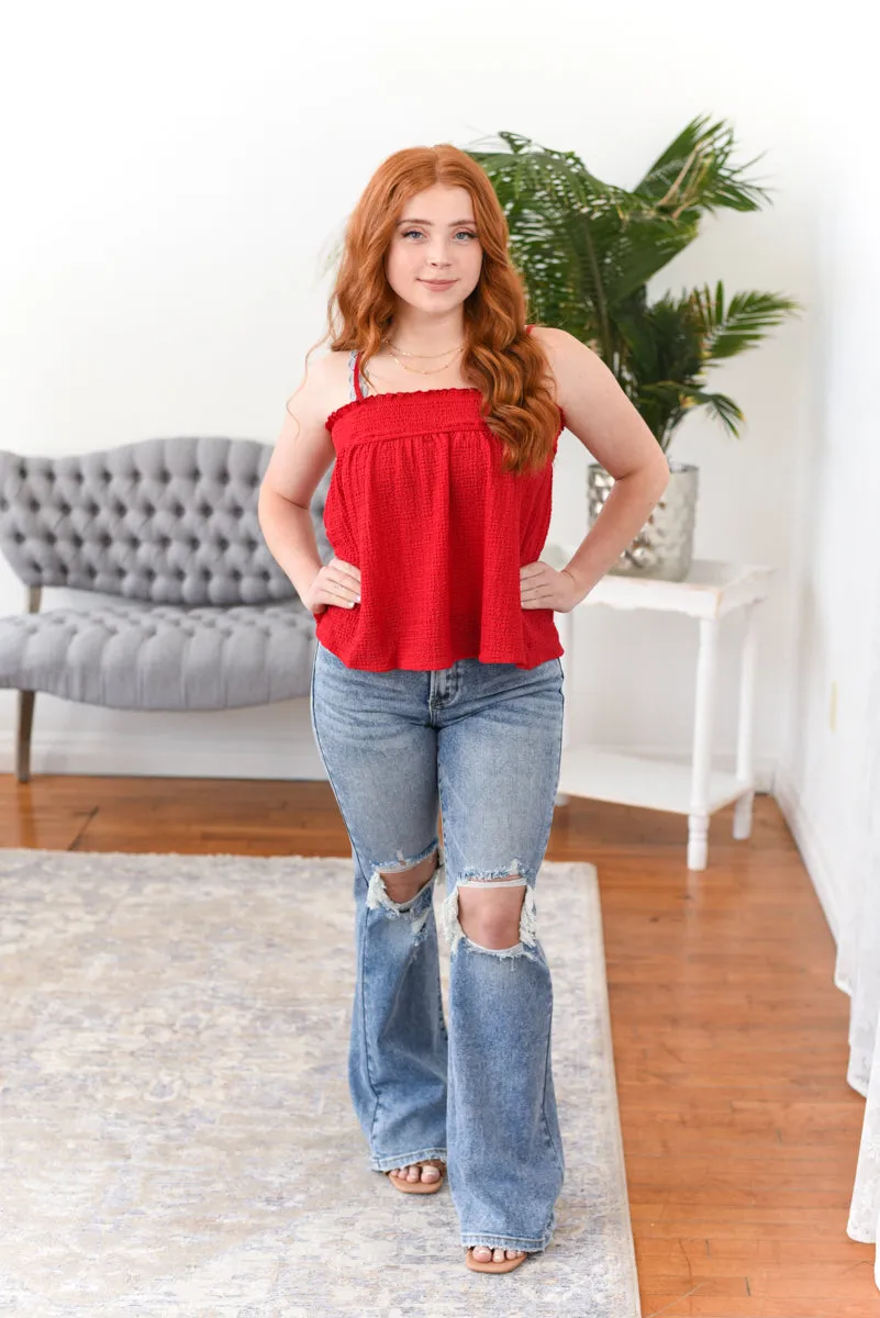 Sabrina Smocked Cami Top FINAL SALE