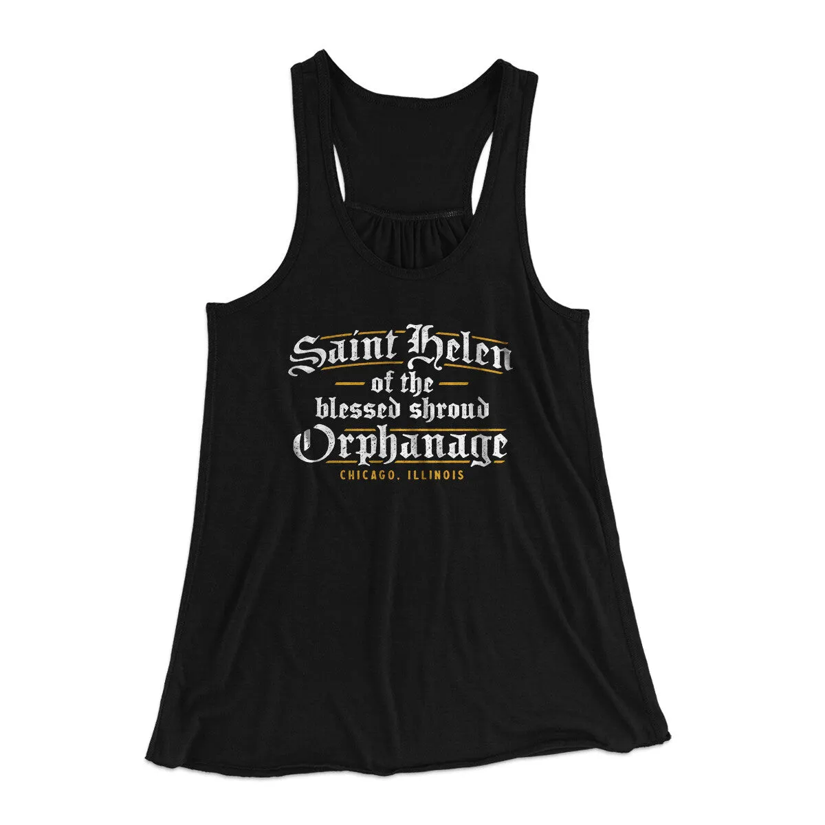 Saint Helen Of The Blessed Shroud Orphanage Women's Flowey Racerback Tank Top