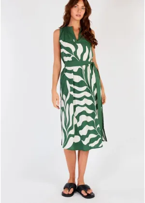 Sakanto Sleeveless Dress ~ Hoja Green