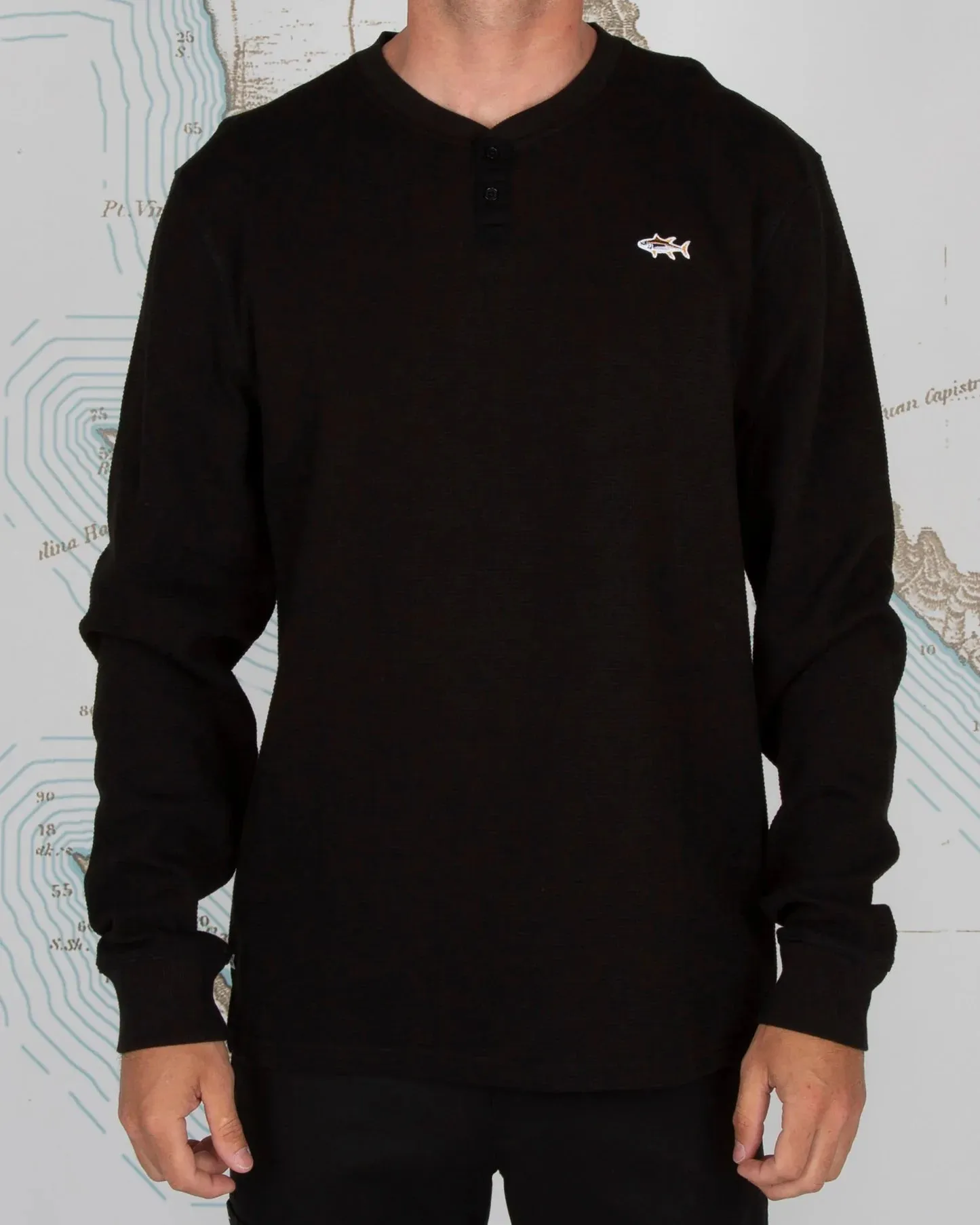 Salty Crew Daybreak LS Thermal Tee Black