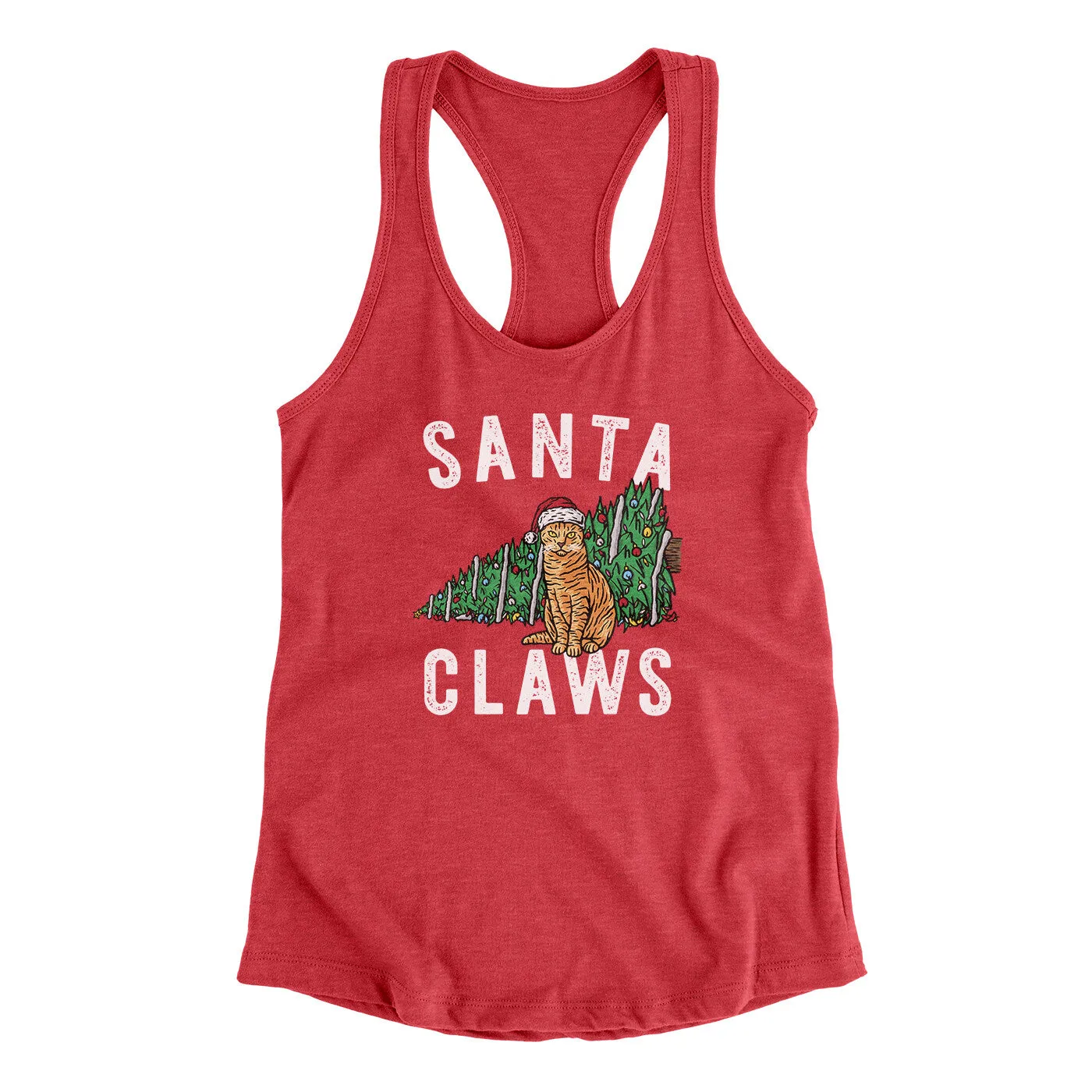Santa Claws Women's Racerback Tank