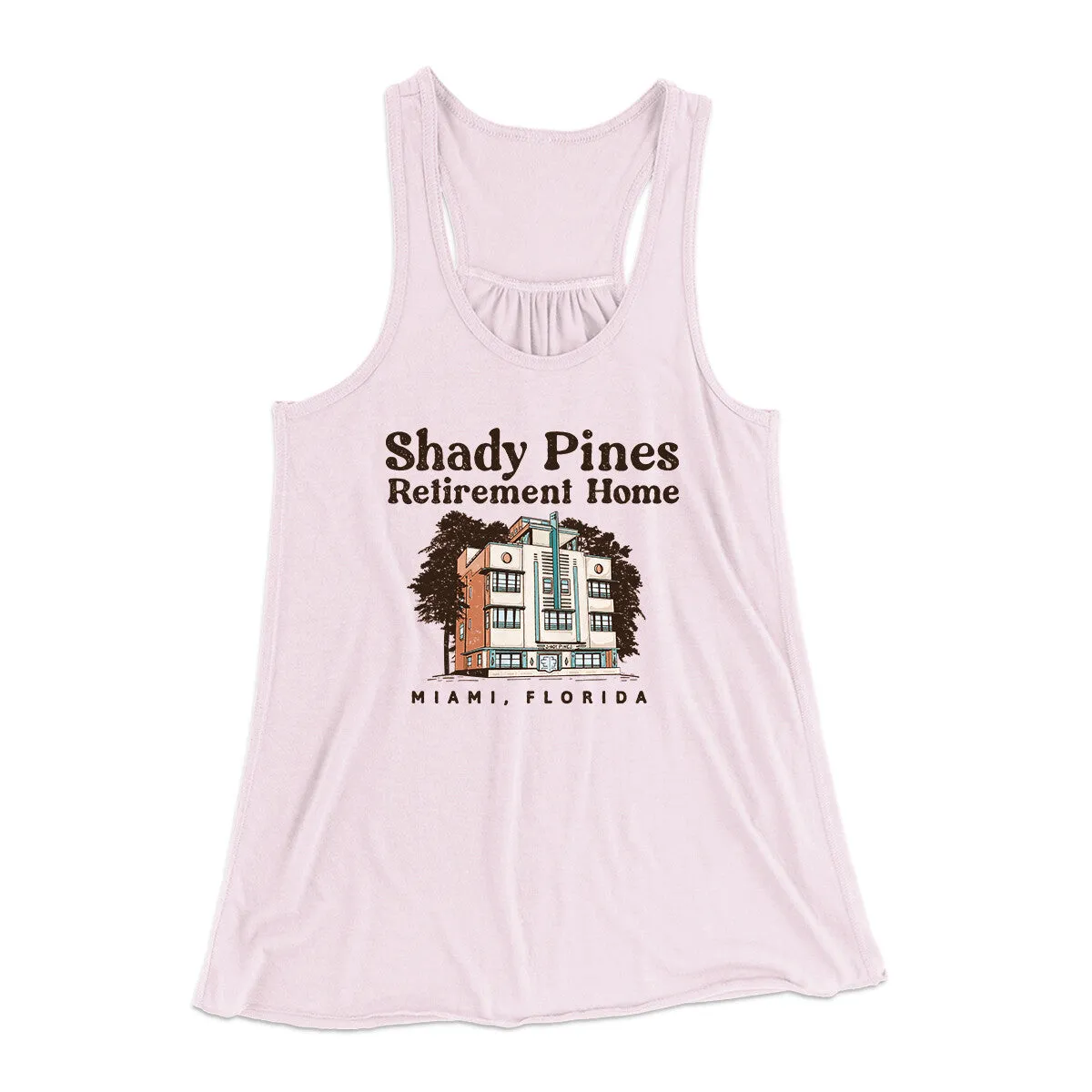 Shady Pines Retirement Home Women's Flowey Racerback Tank Top