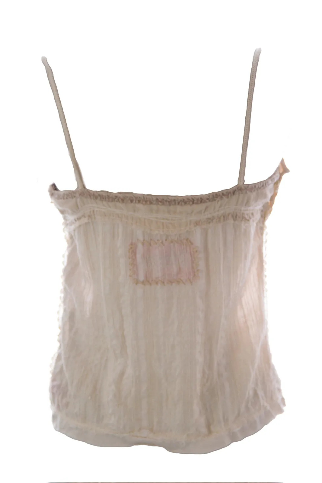 Shangana Women's Embroidered Detail Spaghetti Strap Tank