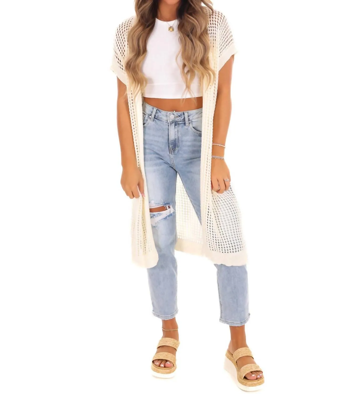 She   Sky - Keep You Around Sweater Cardigan