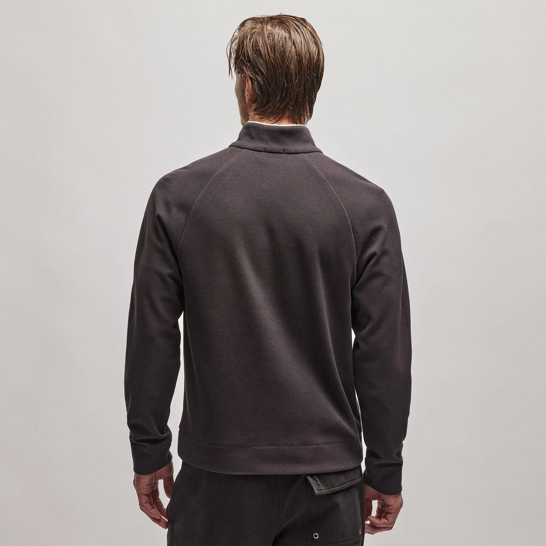 Sherpa Lined Scuba Half Zip - Magma