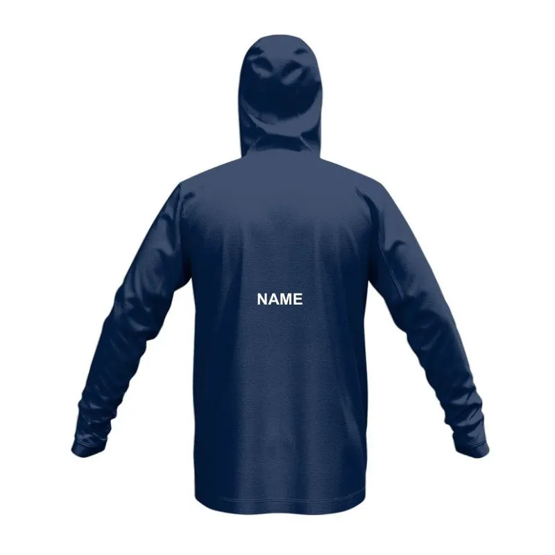 Shoot Football SlimFit HP Tech Stretch Zip Hoodie Navy