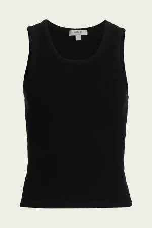 Shrunken Poppy Tank in Black
